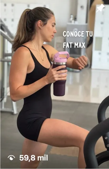 Reel de nutrición sobre cómo conocer tu Fat Max